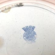 Années 1920 Assiette creuse Badonviller France Demi-Porcelaine