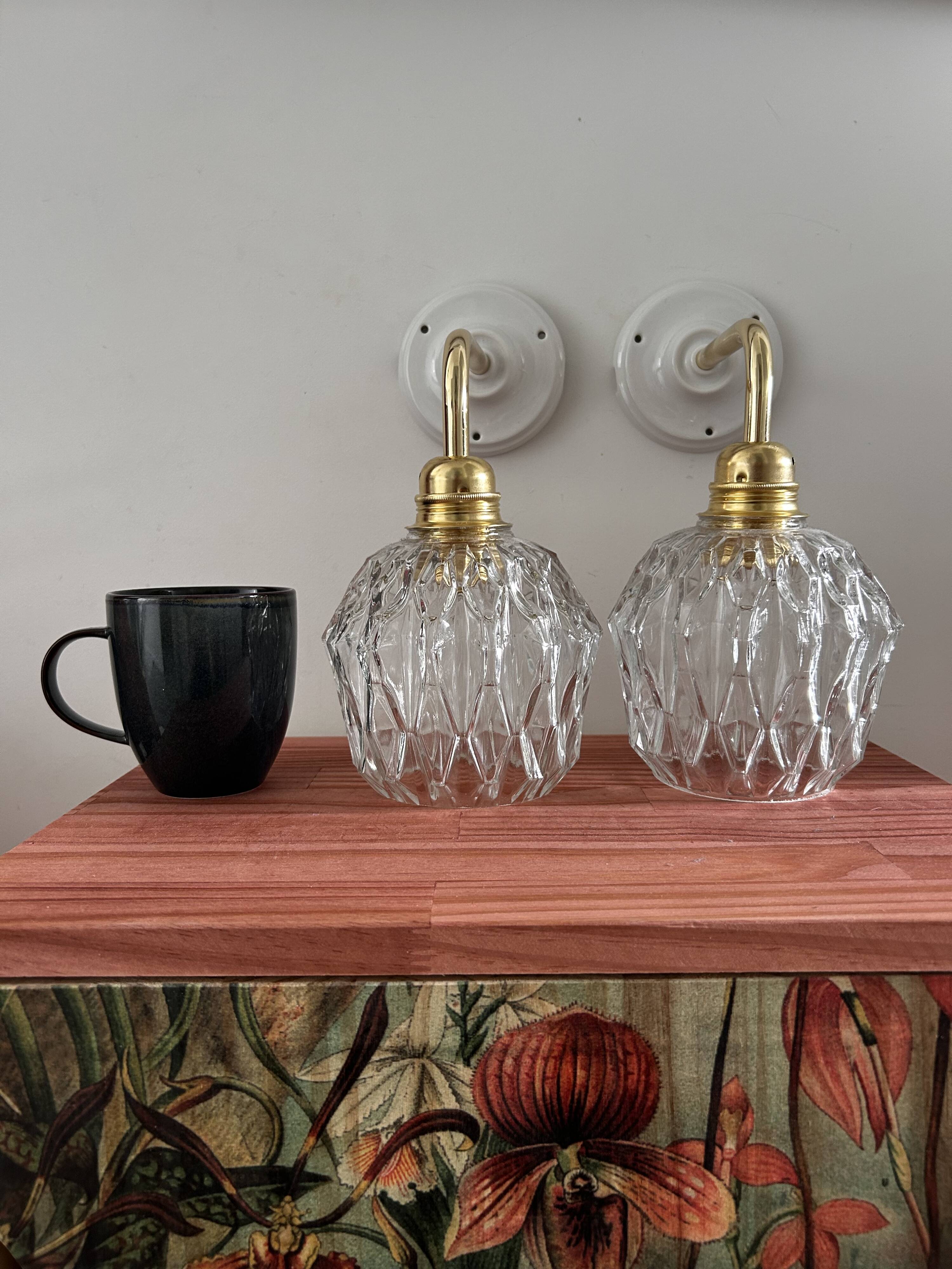 Pair of vintage wall lights