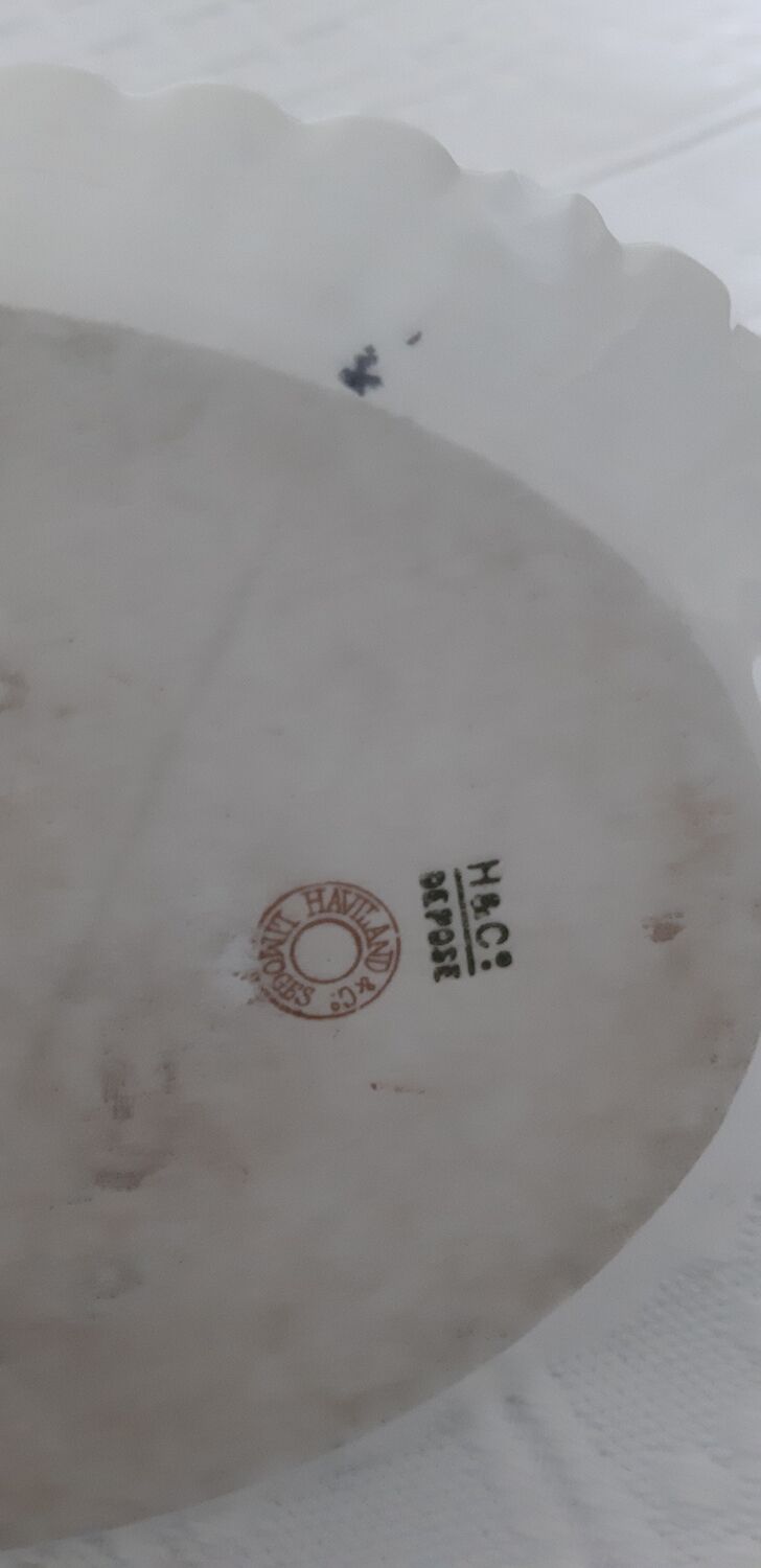 Limoges porcelain gravy boat, Haviland brand