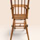 Chaise haute pour enfant en bois courbé