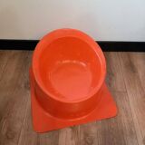 Vintage orange plastic children's armchair