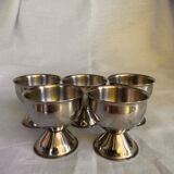 Set of 5 stainless steel egg cups