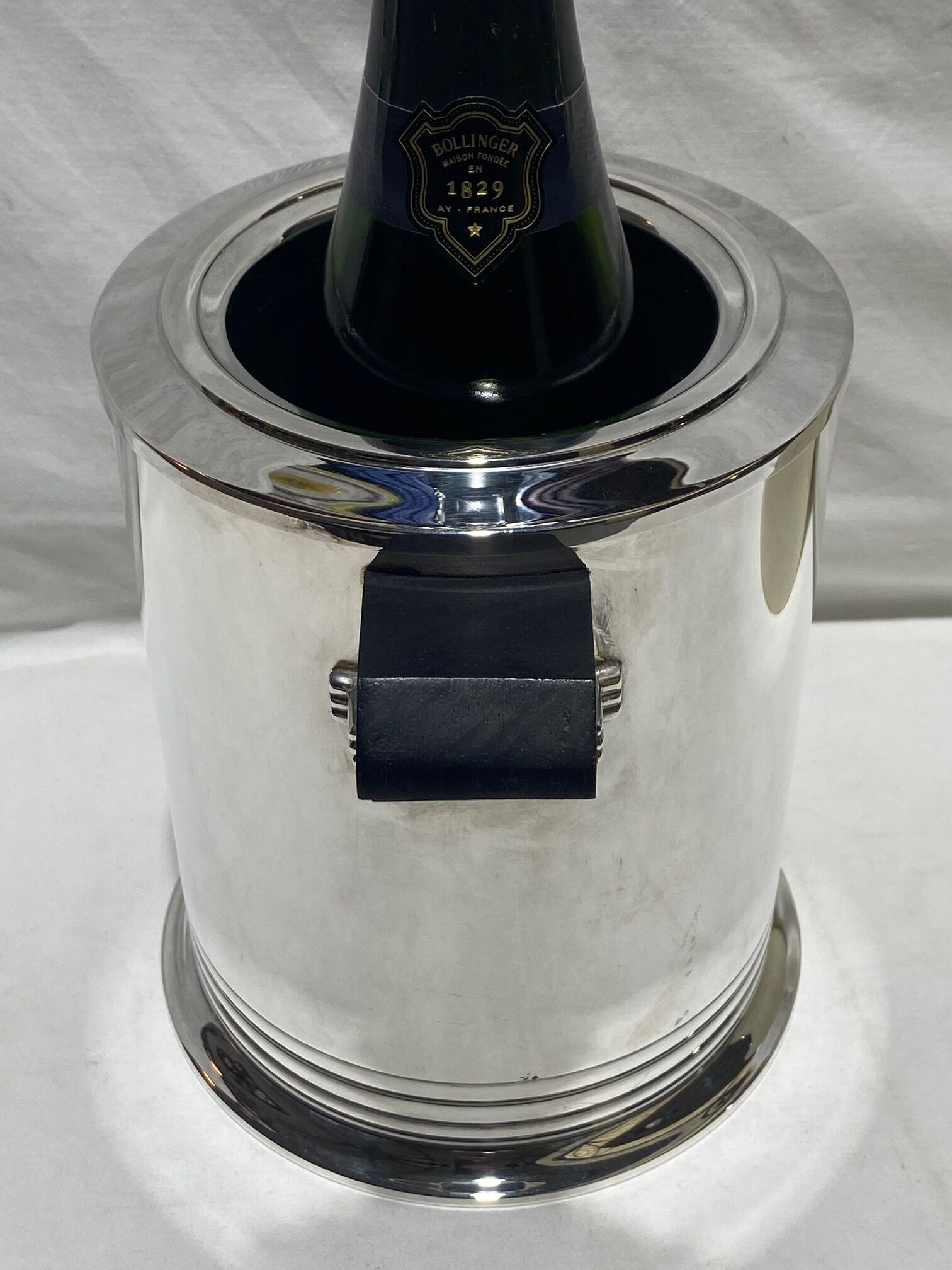 Silver metal refresher Puiforcat Paris in art deco style