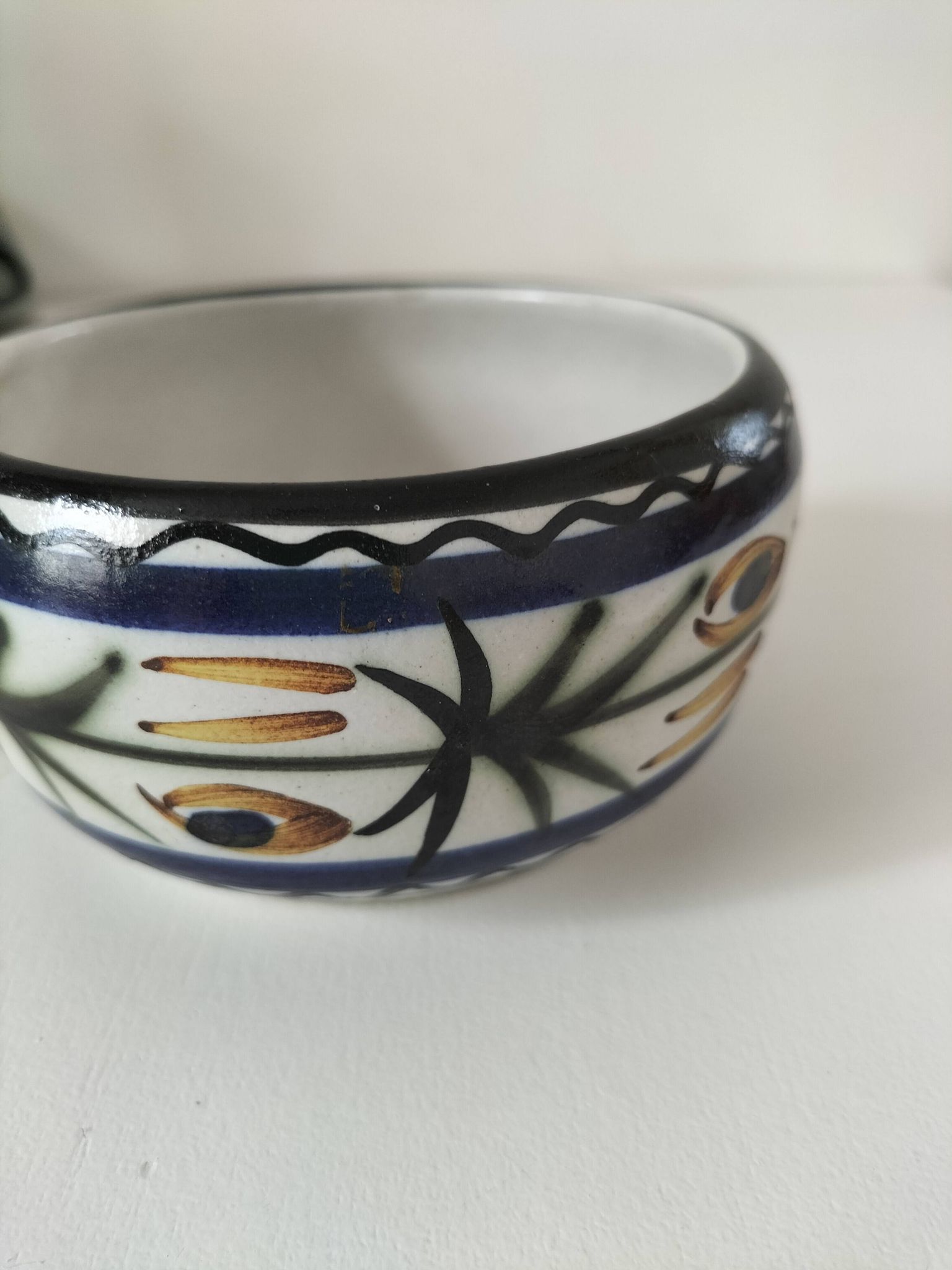 Vintage Keraluc Quimper mug – attributed to Annie Beurrier – 1960s