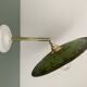 Vintage green enamelled sheet metal wall lamp shade - 2 -