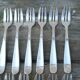 Set of 12 Christofle silver dessert forks