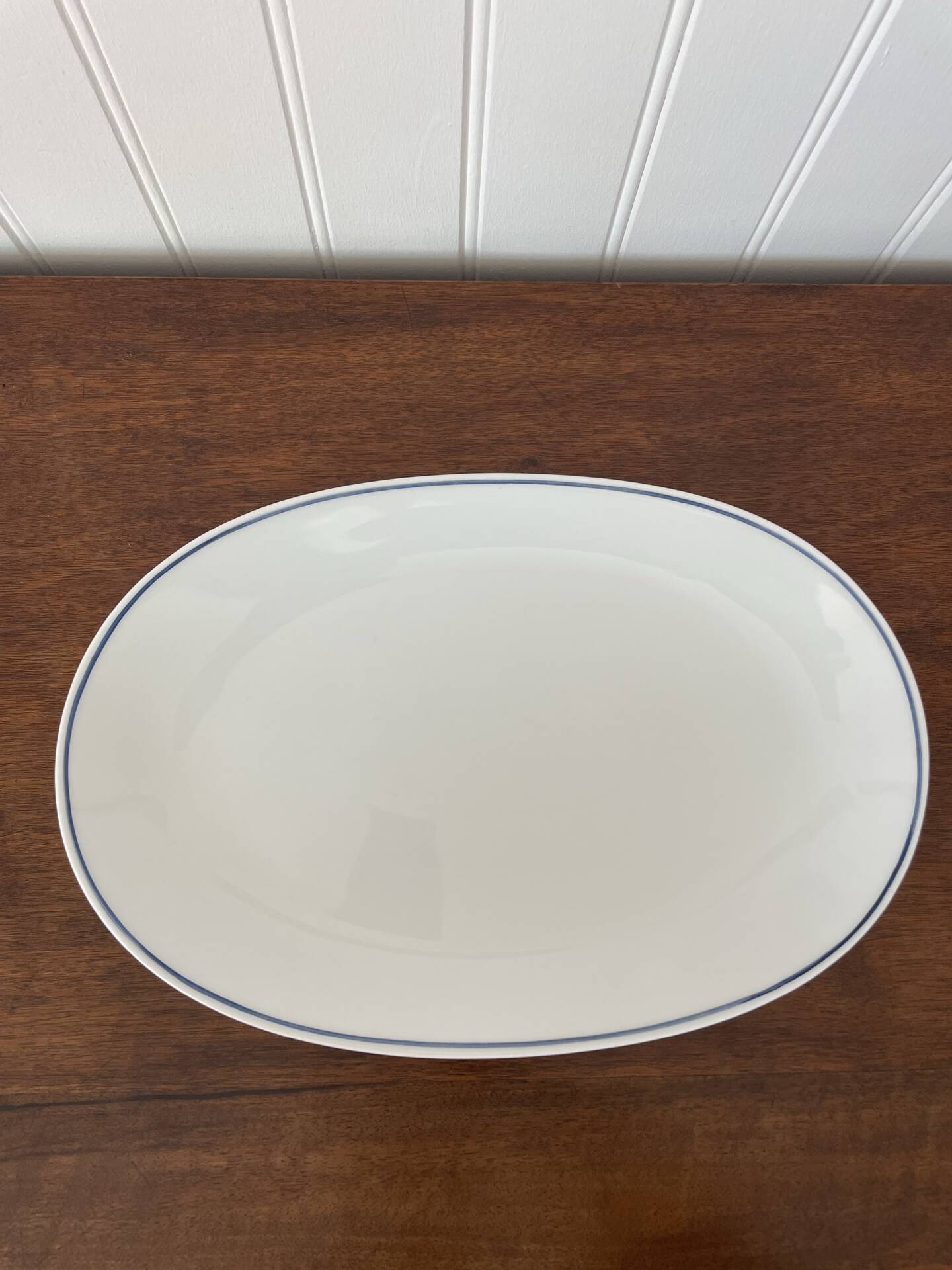 Plat de service ovale  porcelaine de Paris