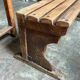 Wooden slatted bench ☐ 97 x 40 cm