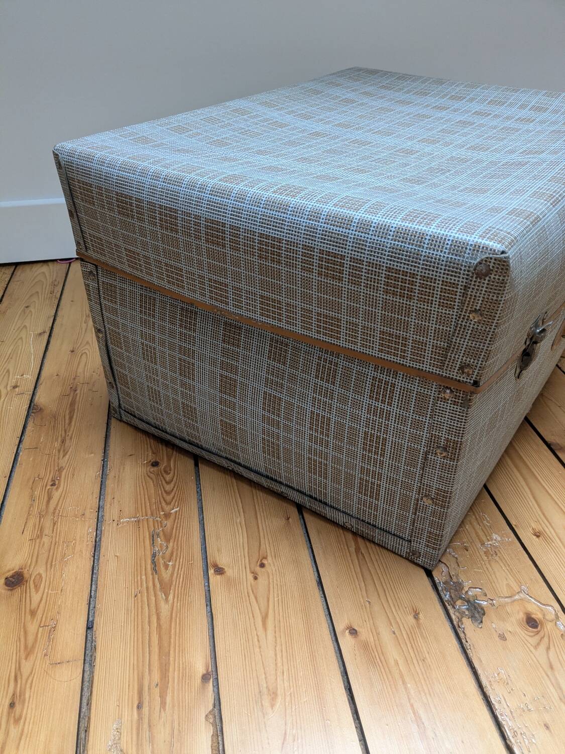 Old cardboard suitcase