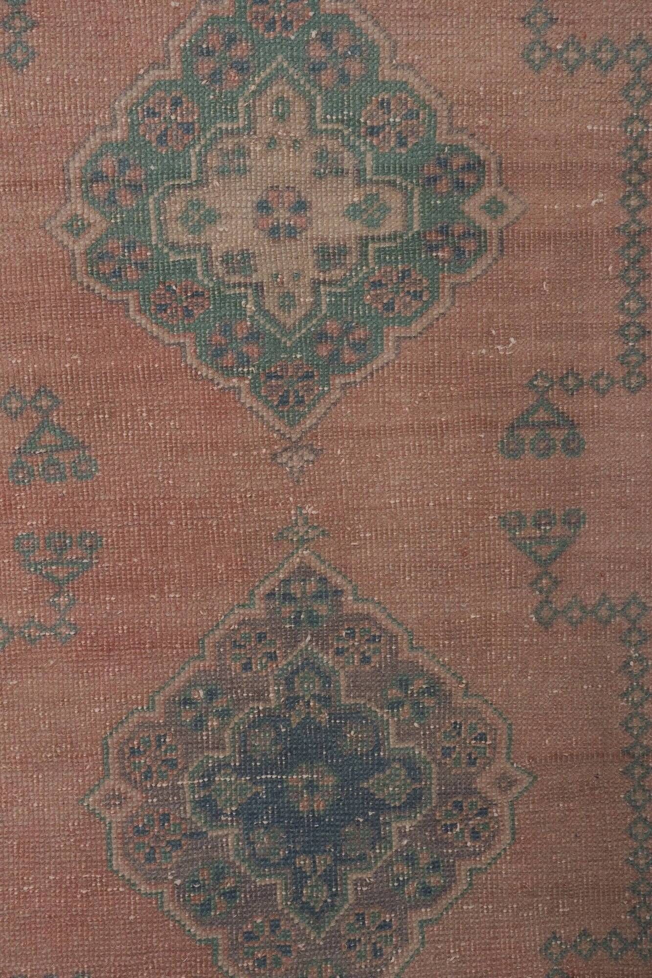 Vintage Turkish hallway rug 80x677 cm