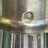 Carafe à liqueur cristal taillé et argent poinçonné Tête de Minerve