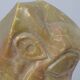 Cubist Marble Head Sculpture, Signed AW, 2008