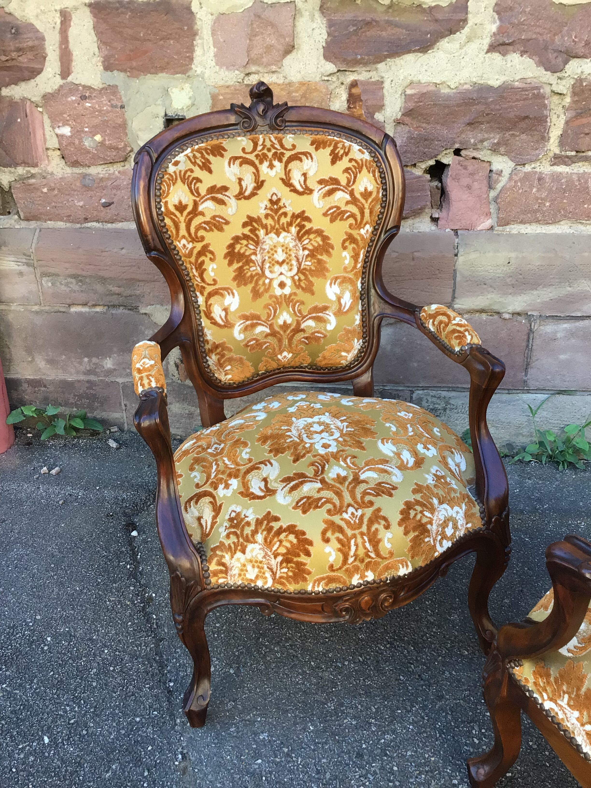 Pair of nineteenth style Louis Philippe mahogany heaters