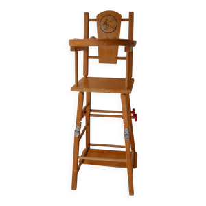 chaise haute de poupée - bois