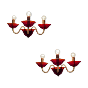 Appliques en verre de