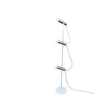 Lampadaire A14 de Alain Richard pour Disderot – 3 spots – base marbre