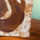 Danish Mid-Century Modern Pottery Table Lamp with Abstract Design 1975