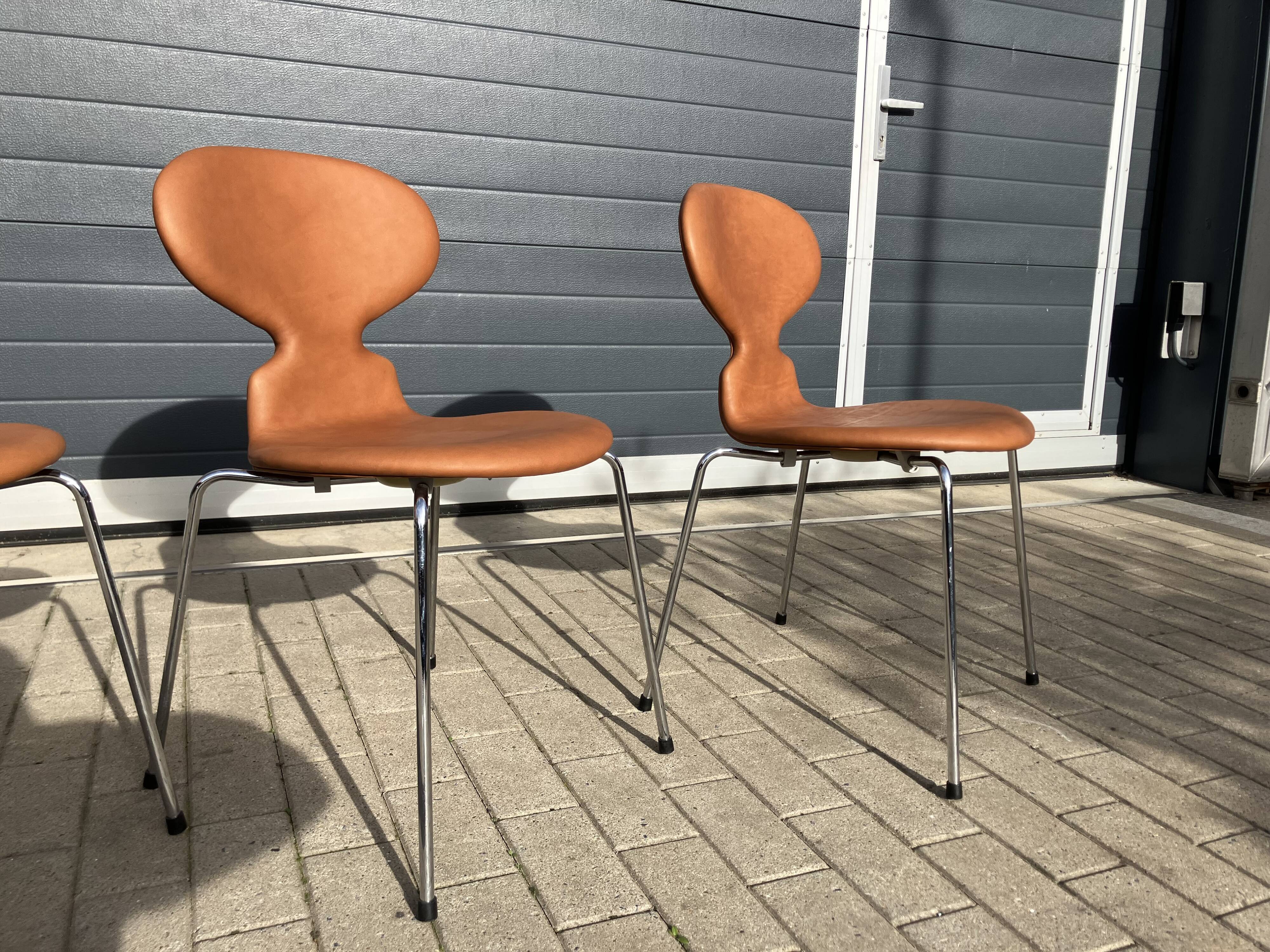 Fritz hansen ant chairs in cognac leather new!!