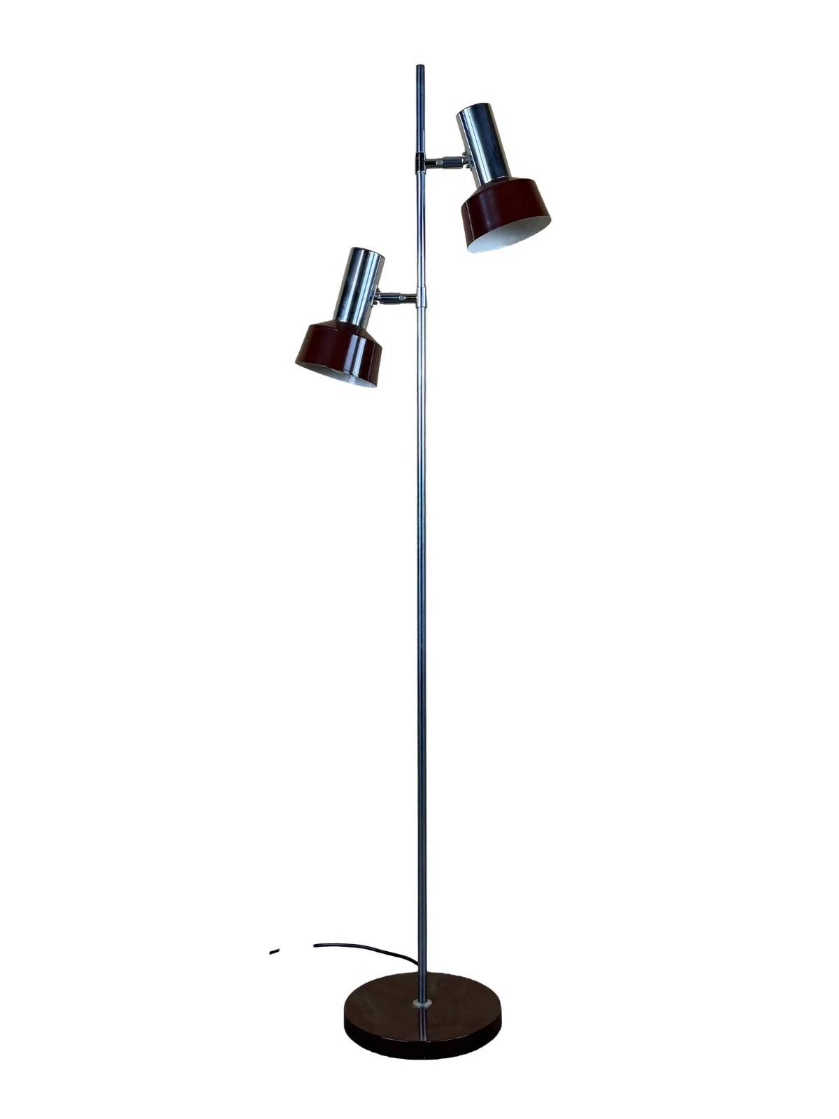 1960s 1970s Floor Lamp in Metal Space Age Design Mid Century