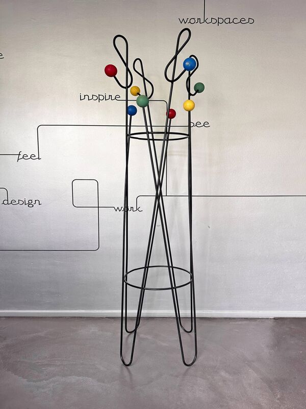 Portemanteau Roger Feraud Clé de Sol, France, années 1950