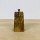 Pepper shaker gouged brutalist olive wood