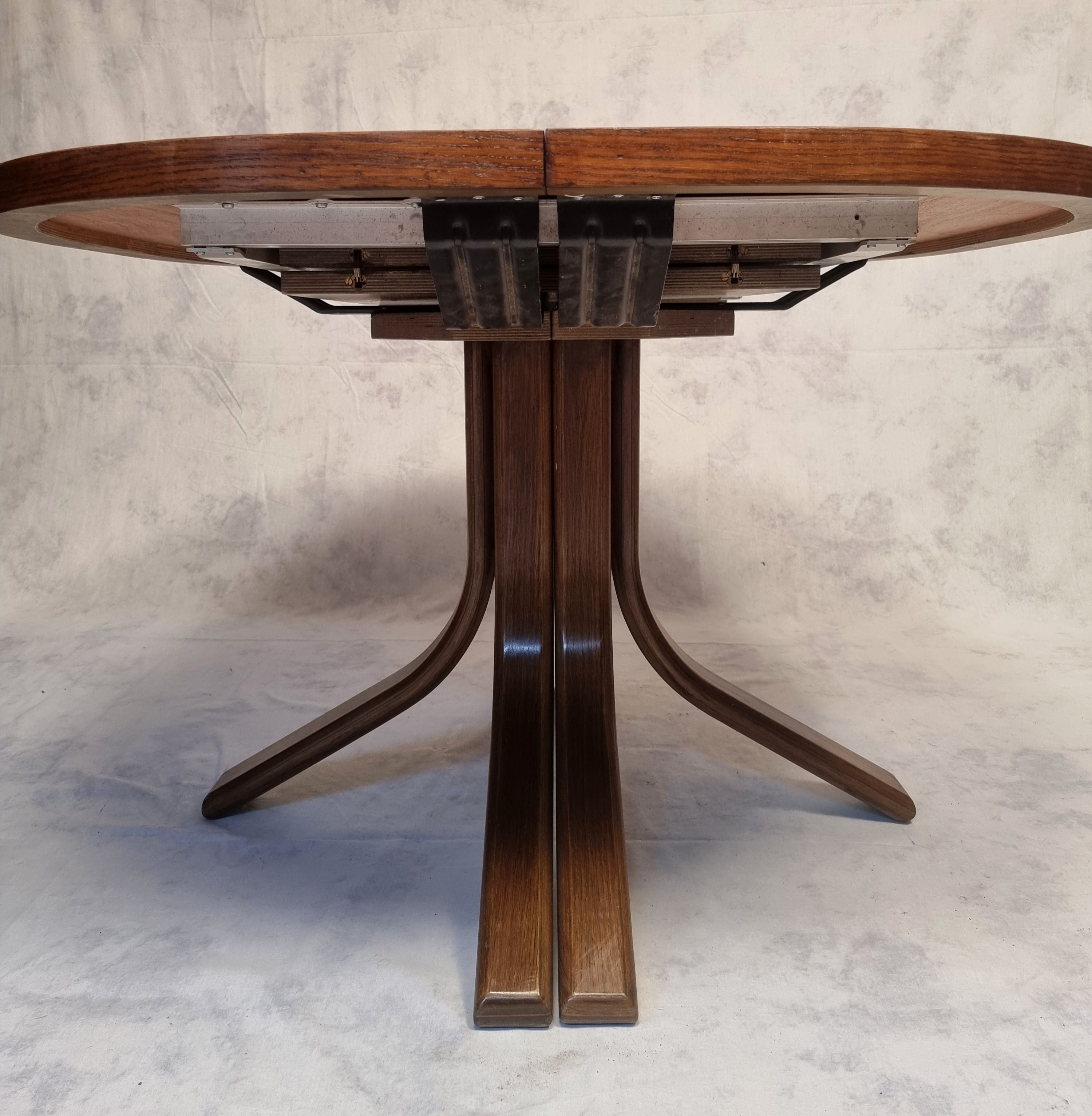 Table by Bruno Rey for Dietiker by the workshop "Stuhl aus Stein am Rhein" - Oak - Ca 1970