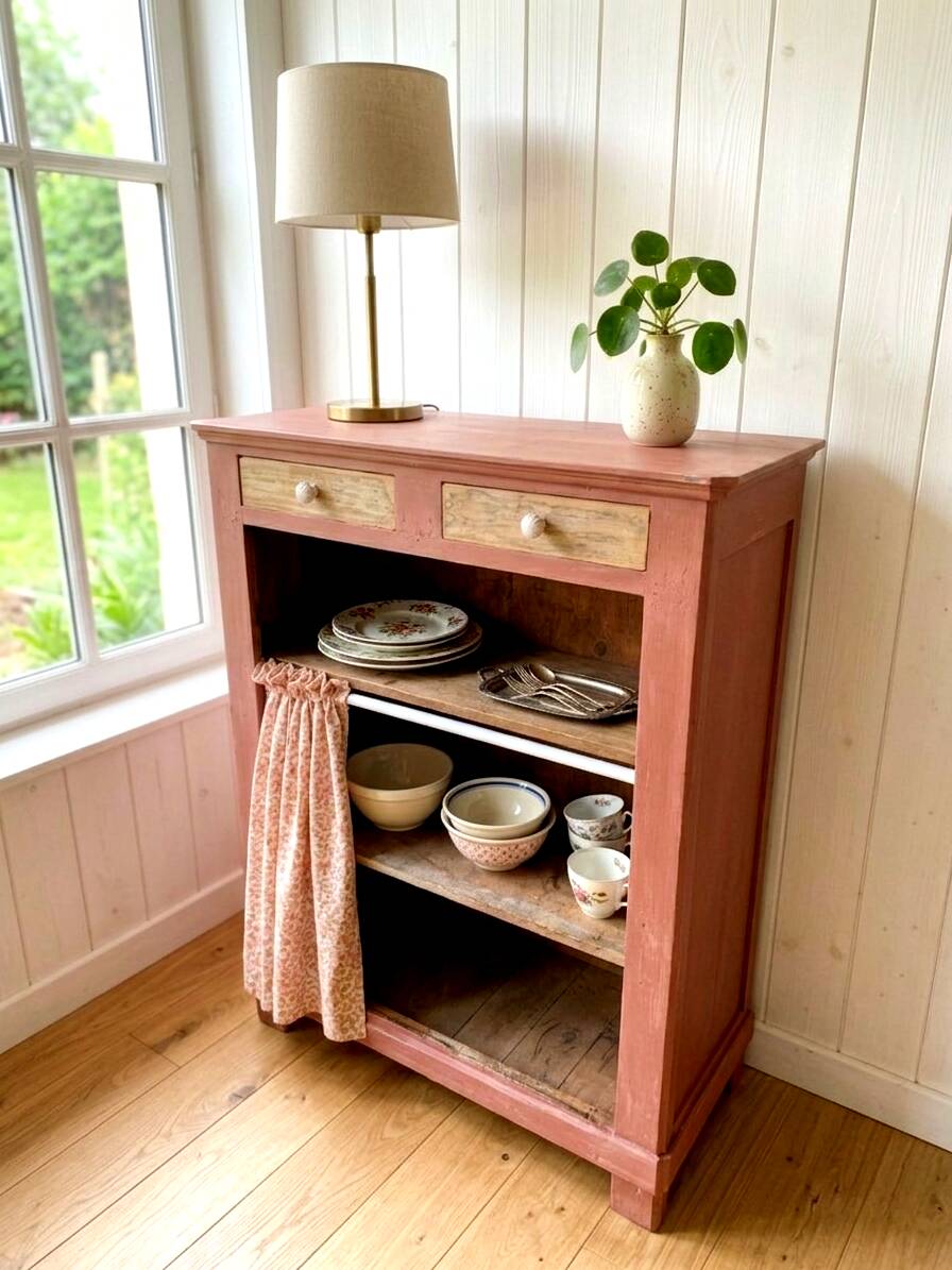 Very terracotta to curtain