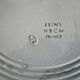 Flat hollow round old earthenware hbcm model queen 28.5 cm