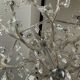 Chandelier 35 Murano glass lamps and crystal tassels D120cm