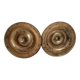 Paire de boutons de meubles anciens Empire XIXeme en bronze doré