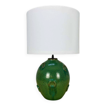 Lampe par Jerk Werkmaster pour Nittsjo, Suède, 1930, céramique scandinave
