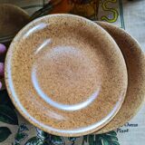 Set of 5 plates caps Longchamp sandstone aspect