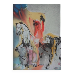 Salvador Dali : Les chevaux, - chevalier