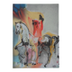 Salvador Dali: Horses, the Christian Knight, signed lithograph