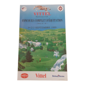 Affiche Vittel équitation golf 1989