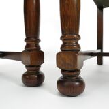 Pair of dutch leather armchairs, 1940s