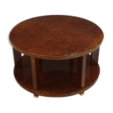 Coffee table in amboine loupe