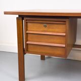 Mid-Century Teak Desk by Svend Åge Madsen for Sigurd Hansen, 1960s