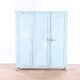 Industrial vintage wooden locker 3 doors