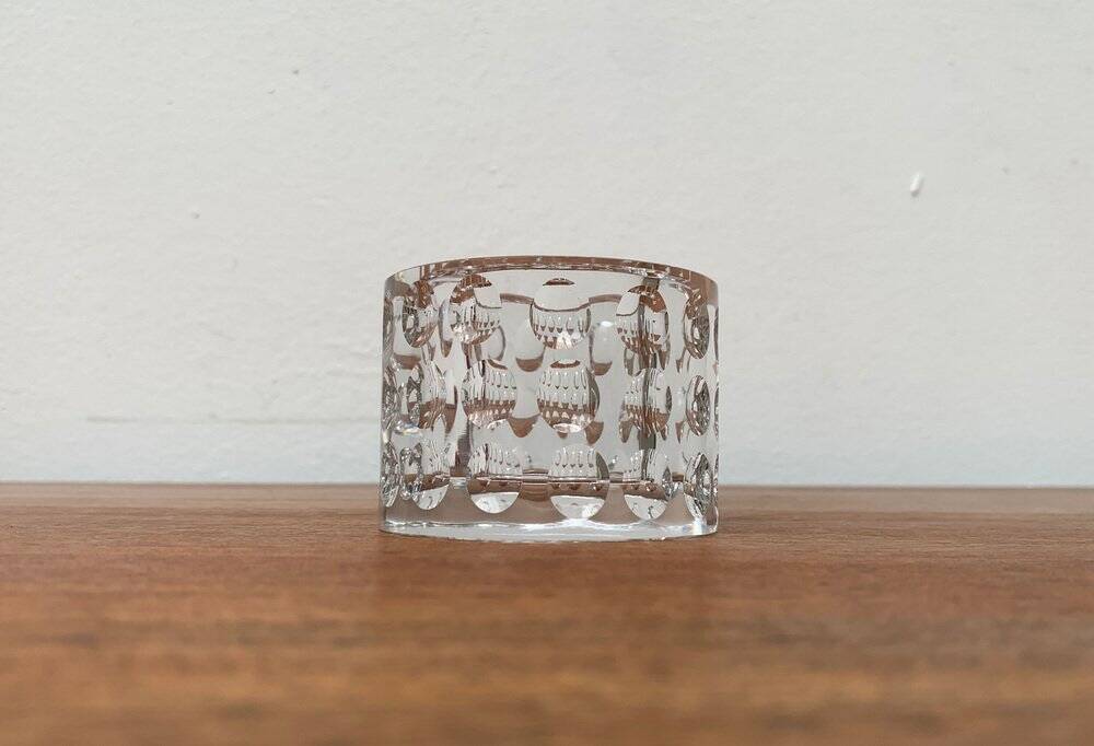 Vintage crystal glass chandelier by Oleg Cassini