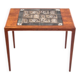 Side table with ceramics, Denmark, 1960s. After renovation.