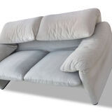 Sofa "Maralunga" by Vico Magistretti edition Cassina Velvet