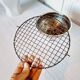 Large silver plated vase or quilted flower vase from the 1950s