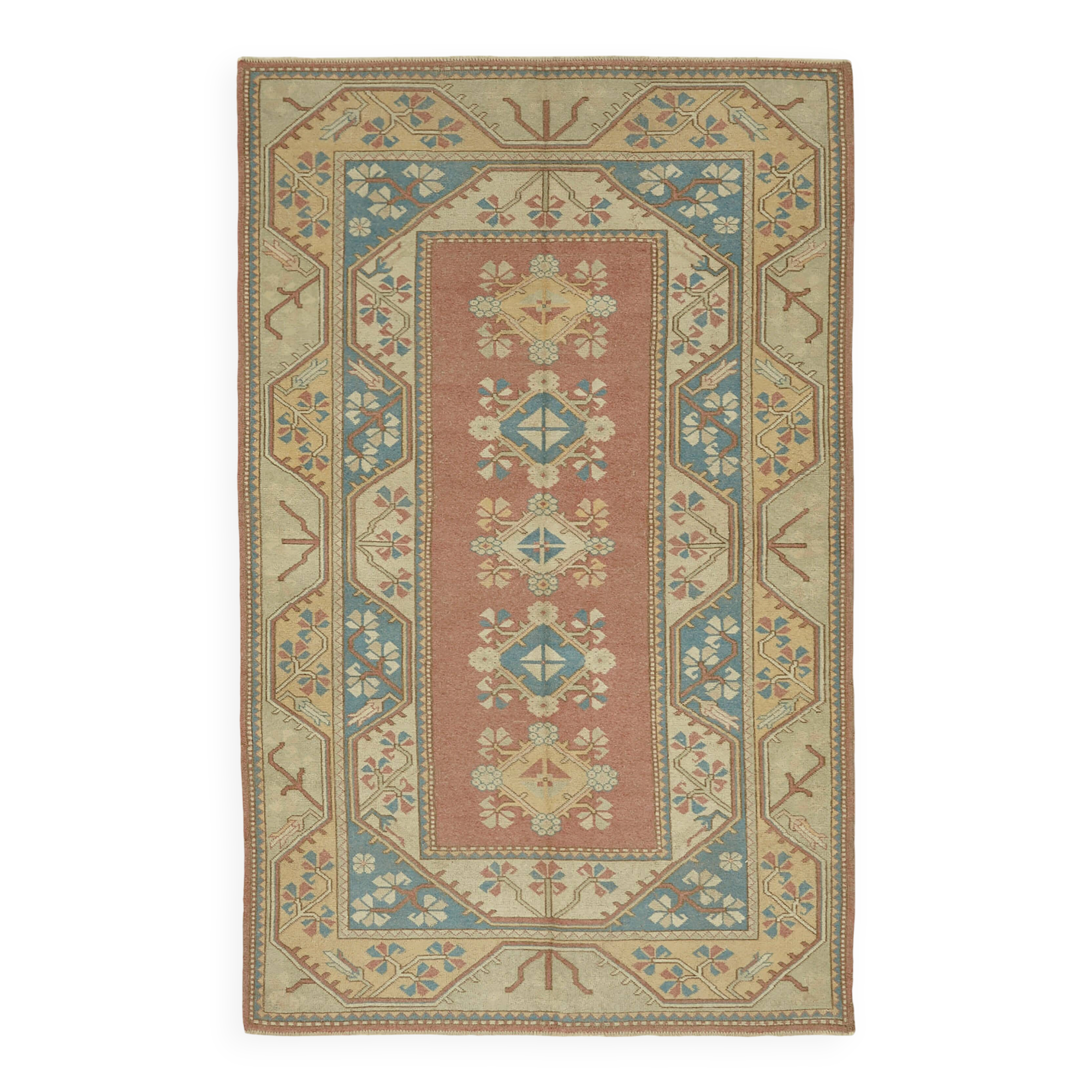 Turkish Vintage Anatolian Rug 158 cm x 251 cm