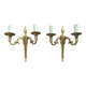Pair of Louis XVI wall sconces in gilded bronze – Maison Lucien Gau