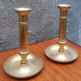 Pair of brass candlesticks