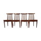 Vtg Set Of 4 Younger Mid Century Teak Dining Chairs Danish Scandi Design Retro
