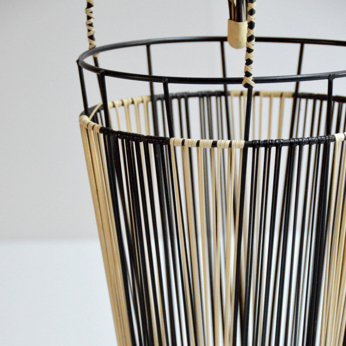 Vintage scoubidou umbrella holder 1950s