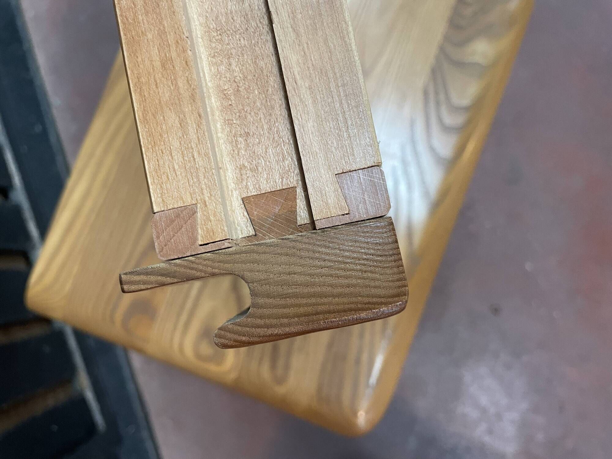 Pair of solid elm bedside tables from the 1970s.