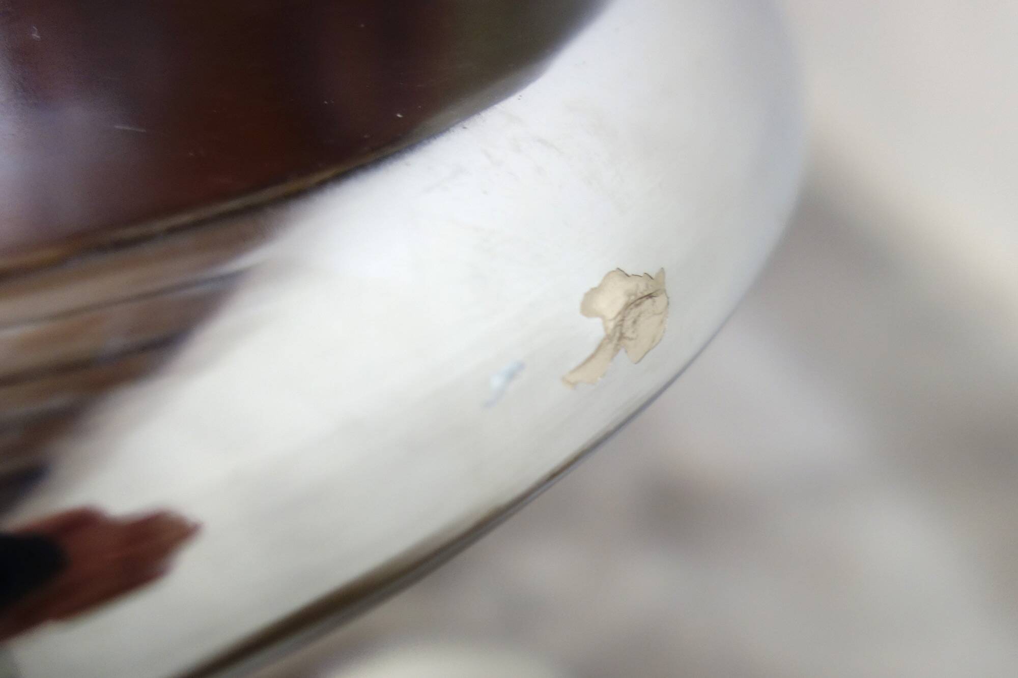 Old chrome metal swivel medical stool